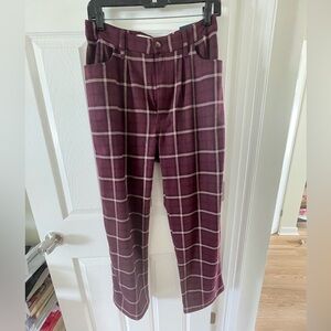 Hollister Plaid Dad Pants